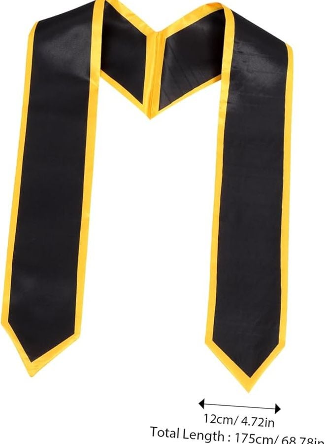 Black Graduation Sash For Ceremony Photography Senior Year Parties And Honor Events - Image 2